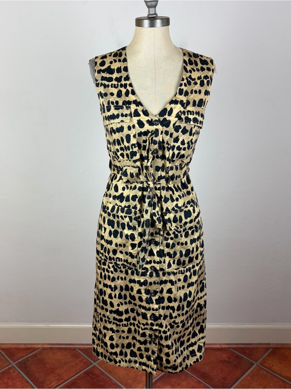 Rachel Antonoff Leopard Hammy Cargo Dress
